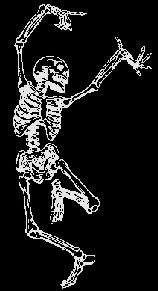 dancing skelton